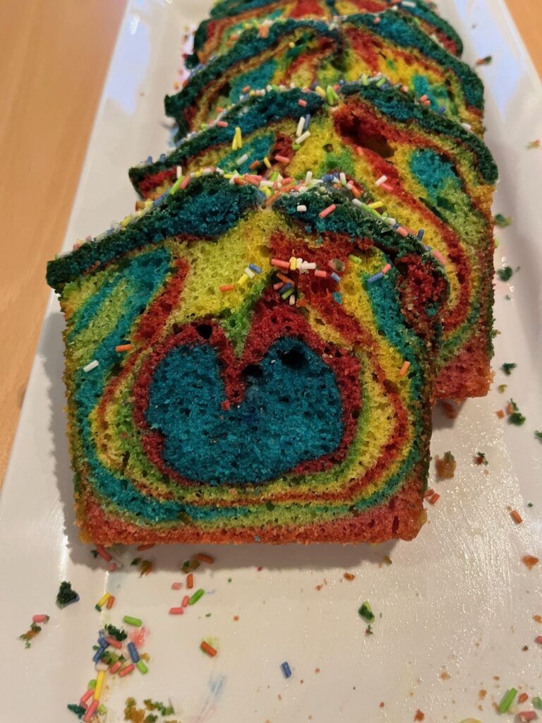 Regenbogenkuchen